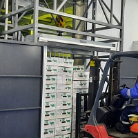 Грузовой подъёмник в металлокаркасной шахте ПГ-МШ-200, 2000 кг, Республика Казахстан